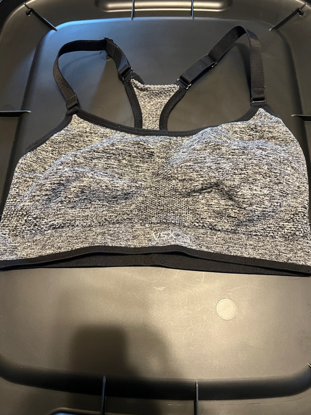 Victoria Secret VSX Sport - Heather Gray Racerback Sports Bra